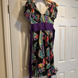 BNWOT Trashy Diva tropical birds dress- sz 2